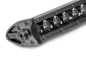 LED Light Bar - Rough Country - 40 Inch Black Series, Single Row - Black
